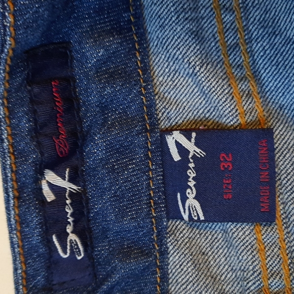 Seven7 Women's Boot Cut Jeans - Dark Blue - Picture 3 of 4